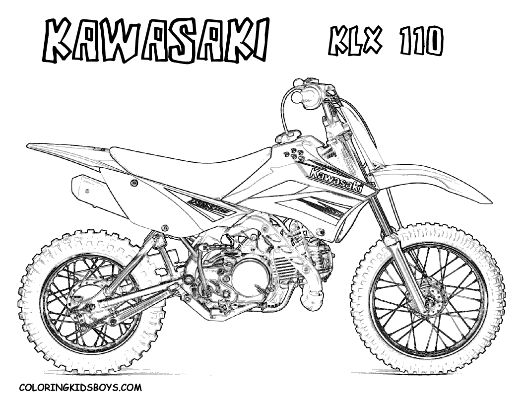 Plansa de colorat cu Motocros 7 13